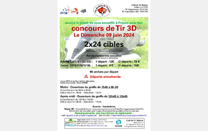 Concours 3D - 2x24 cibles - 09/06/2024