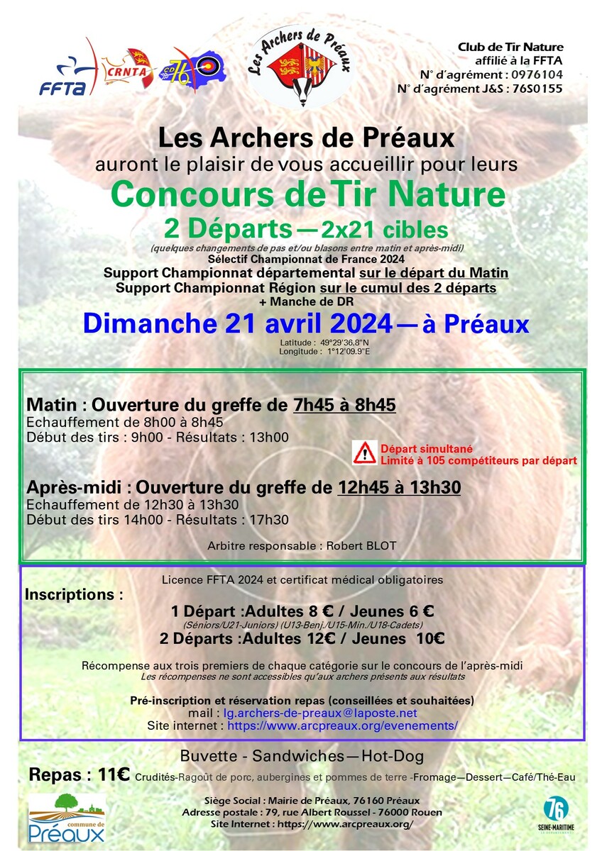 Concours Nature + Champ. Départemental + Champ. Régional - 21/04/2024 