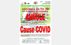 Concours 3D PREAUX - 08/11/2020 ANNULE