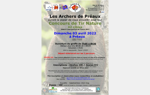 Concours Tir Nature PREAUX - 03/04/2022