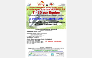 Challenge C.VERROLLES - Tir 3D par Equipe
